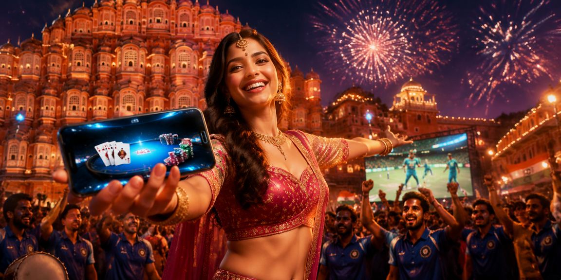 Enthusiastic Jaipur cricket fan using mobile phone for IPL betting